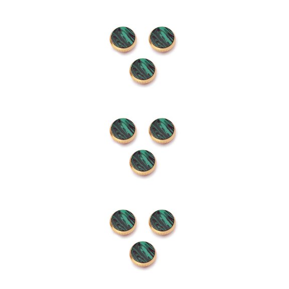Naiovety Botones de saxofón de 3 piezas, trompeta decorativa, accesorios de piedra de concha profesional, pieza de reparación, teclas de buen toque Type1 NO1 Naiovety CBP499241