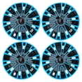 thumbnail image 1 of Unique Bargains 4 Pcs R15 / 15 Inch Universal Car Wheel Rim Hub Cover Wheel Hub Caps Black Blue, 1 of 8