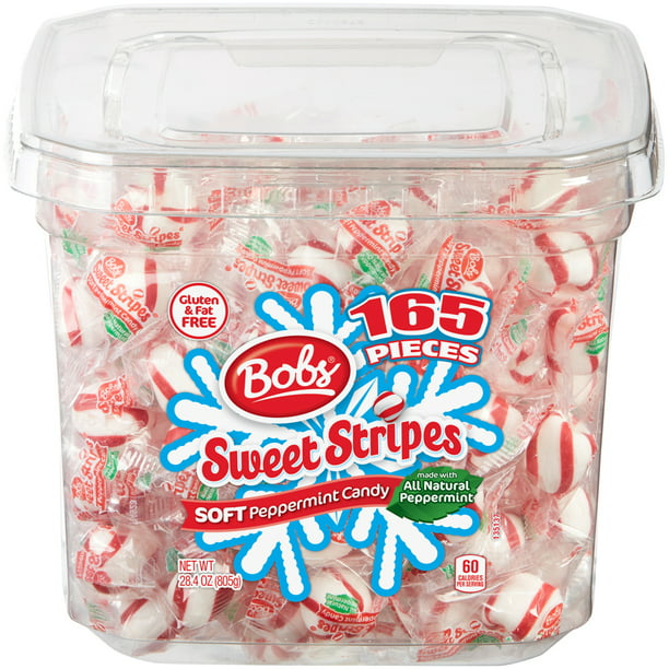 Bob's Sweet Stripes Peppermint Holiday Candy, 28.4oz Tub - Walmart.com ...