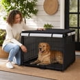 thumbnail image 7 of Dog Crate Cover Waterproof Kennel Cover, 25x37x24in Dog Crate Cover for Indoor/Outdoor, Heavy Duty Polyester Cover Fits Wire Dog Cage, 7 of 7