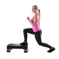 thumbnail image 3 of Athletic Works 3-Level Aerobic Step Deck , Adjustable to 4"-6"-8" Heights, Black/Gray/Blue, 3 of 9