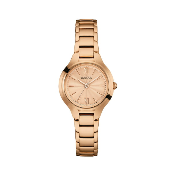 Bulova Women's Rose Gold Stainless-Steel Quartz Watch 97L151