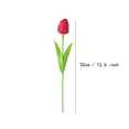 thumbnail image 3 of Yoyauz Artificial Tulip Flowers 12.6Inch Mini PU Tulip Simulation Flower Fake Flowers Not Drop Leaves Soft Rubber Flower Sticks Home Decor Plastic Flowers, 3 of 4