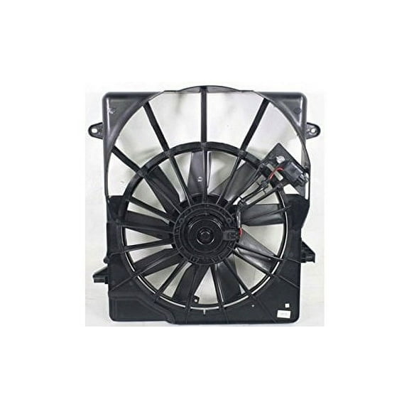 Dual Radiator and Condenser Fan Assembly - Pacific Best Inc. Fit/For CH3115153 07-11 Dodge Nitro