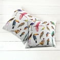 thumbnail image 2 of Ambesonne Colorful Throw Pillow Cover 2 Pack, Bird Set Poly Design, 24", Multicolor, 2 of 6