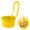 Yellow, variant on Strainer Basket,Faucet Hanging Kitchen Strainer Catcher with Dumping Design,Vegetable Drain Shelf Storage Holder for Sink Waste Management,No Drill Design,Faucet Hanging