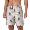 thumbnail image 1 of Balery Hippos Driving A Car Bañador para hombre, shorts de playa de secado rápido con entrepierna y forro de compresión-XX-Large, 1 of 6