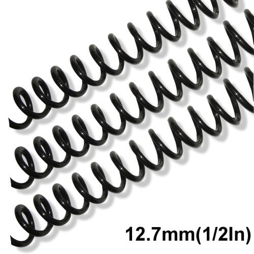 1/2inch 12.7mm 100PCS Plastic Spiral Coil Supply For Binder Machine 81-90 Pages Notebook - Walmart.com