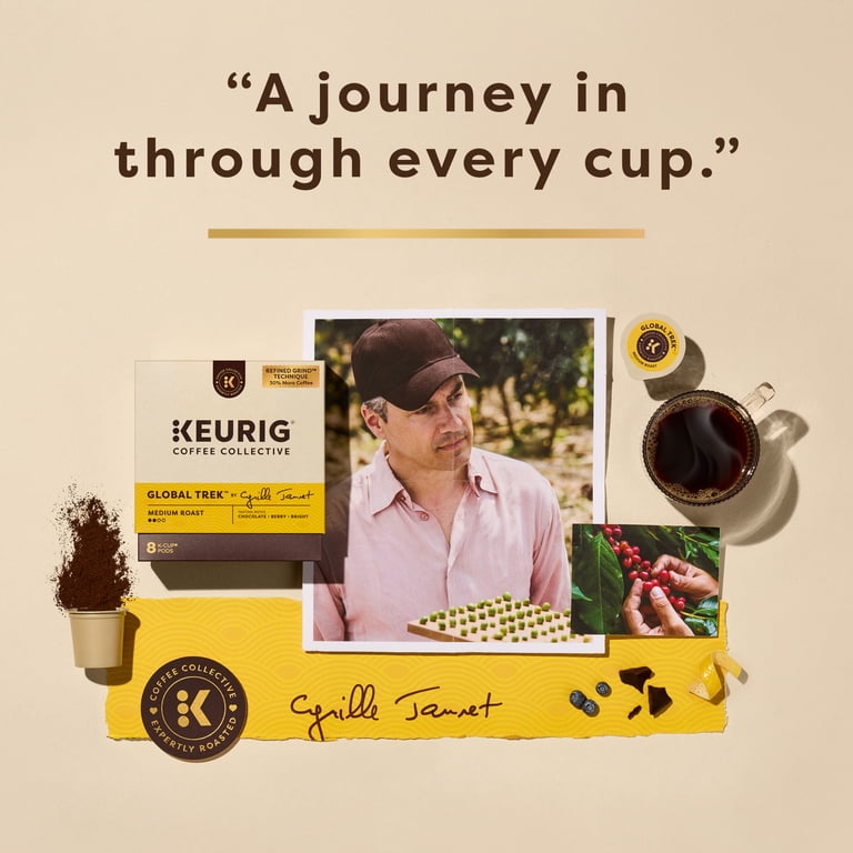 Keurig Coffee Collective, Global Trek Medium Roast K-Cup Pods, 8ct