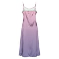 thumbnail image 3 of Puntoco Summer Satin Spaghetti Strap Cowl Neck Backless Midi Dresses for Women Elegant Tie Low Back gradient summer Dress Multicolor L(L), 3 of 8