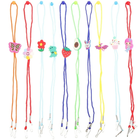 SWETRACE 10Pcs Eyeglasses Cord for Children with Assorted Color Flat Design Daily Wear