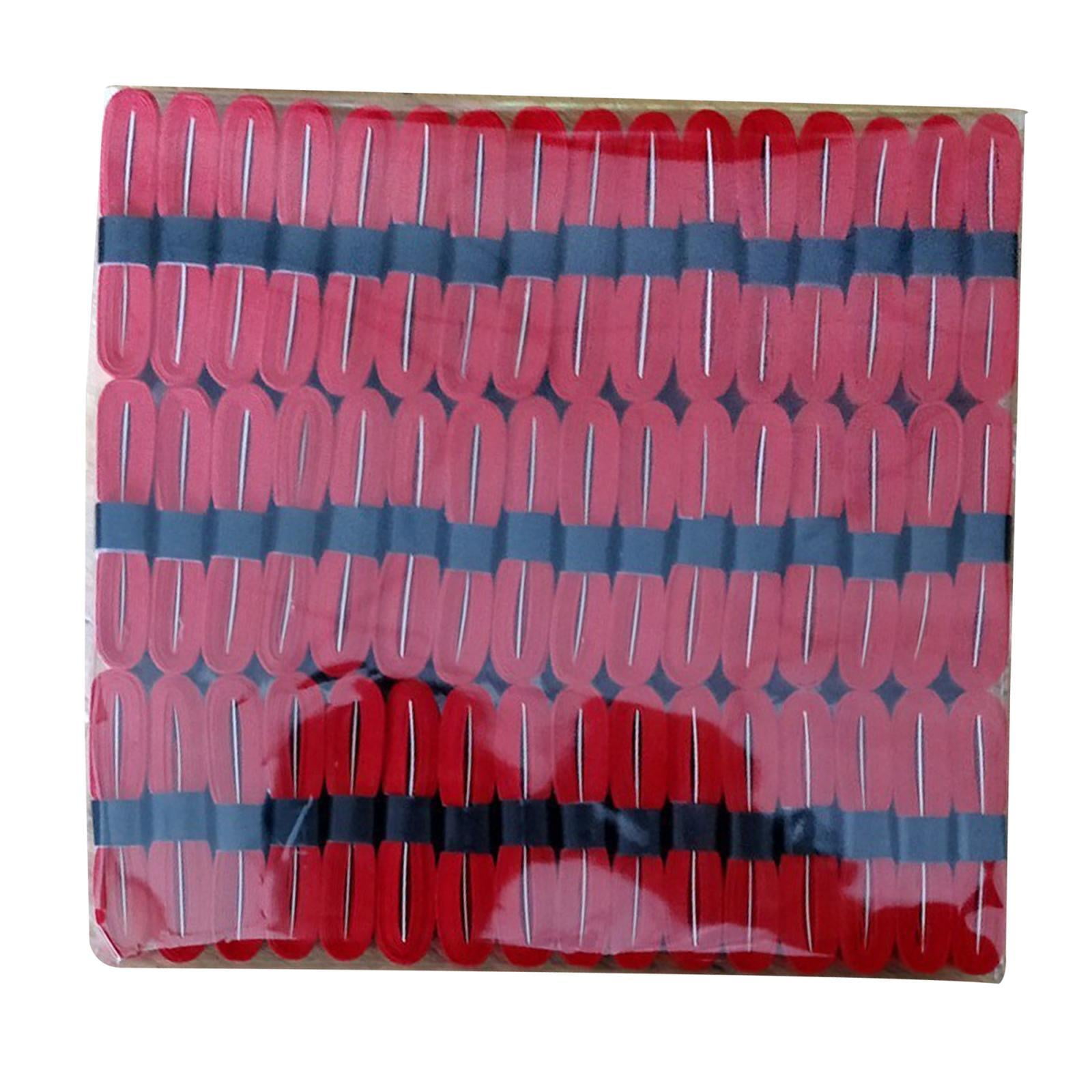 harayaa 48Pcs Tennis Racket Grip Tape Badminton Squash Racket Over Grip Sweat Absorption red