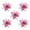 Pink, variant on 100Fens Christmas Tree Ornaments Christmas Simulation Flower Xmas Ornament 5Pcs