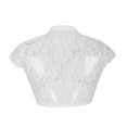 thumbnail image 3 of IUYRTFE Women Oktoberfest Lace Crop Top V Neck Short Sleeve Fitted Blouse for Festival Party Travel, 3 of 4