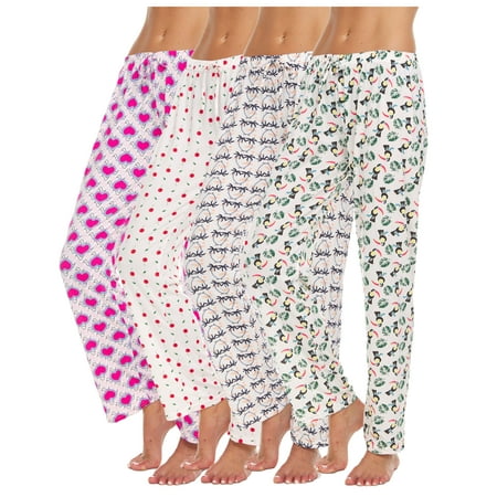 

PJ900 Womans Pajamas Pants - PJs - Sleepwear (Pack of 4)