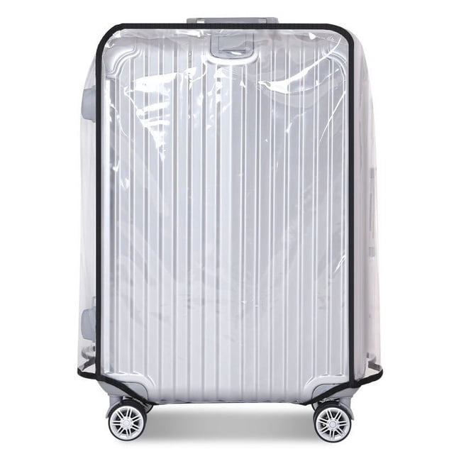 Zhuge Housse de Valise Transparente en PVC, Housse de Protection 24 Pouces pour Bagage à Roulettes 24 Pouces (16.5 Pouces L x 11.4 Pouces L x 22.8 Pouces H) - Transparent