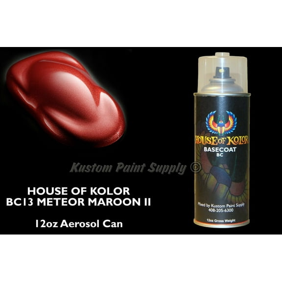 House of Kolor BC13 Meteor Maroon II Shimrin Metallic Basecoat 12oz Aerosol