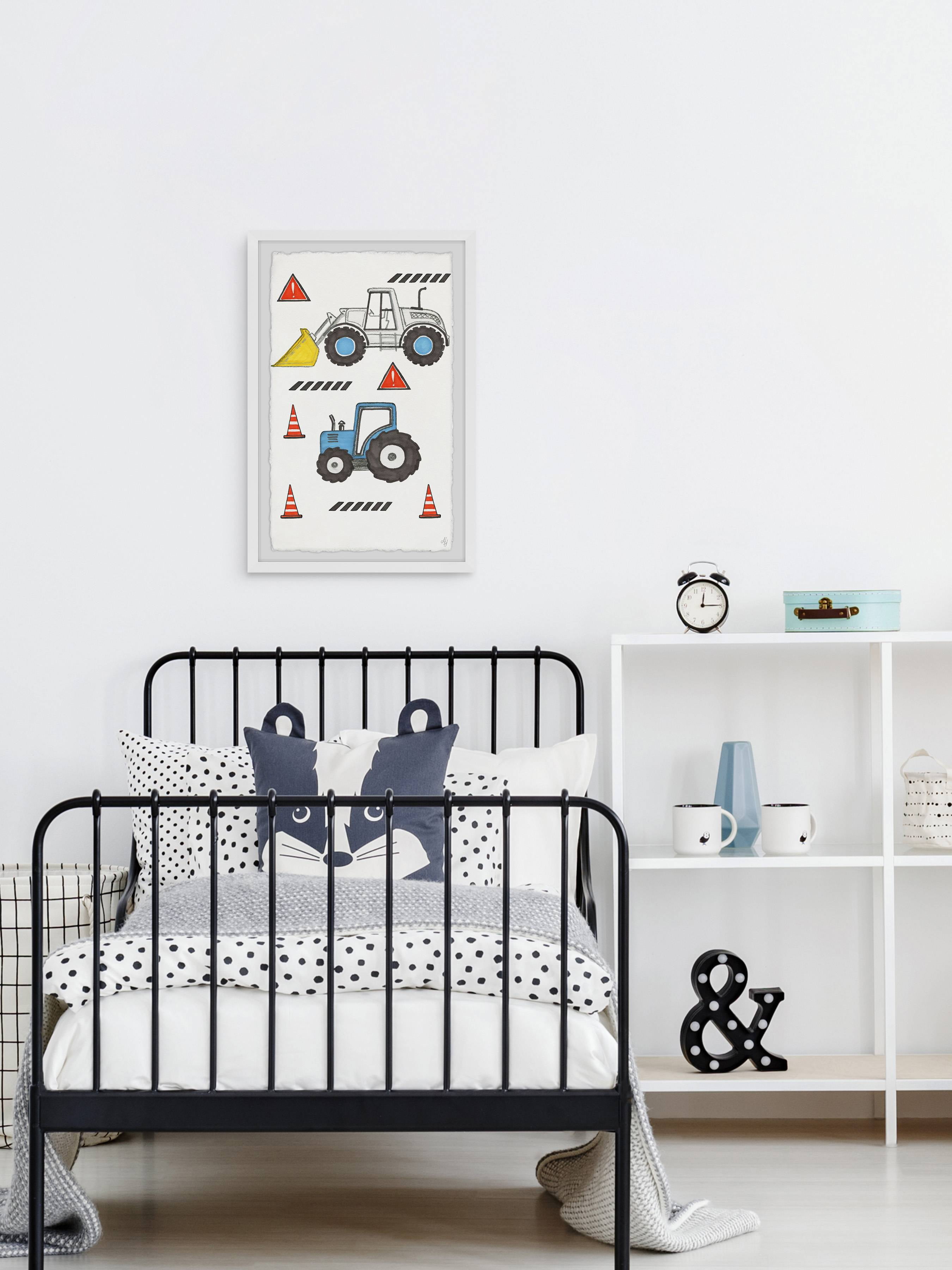 Marmont Hill Little Monster Trucks Framed Wall Art