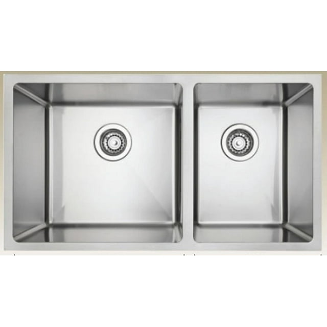 American Imaginations 32-in. W Stainless Steel Kitchen Sink With 2 Bowl And 18 GaugeAI-34450