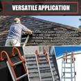 thumbnail image 3 of VIAGL Ladder Roof Hook with Wheel, Heavy Duty Ladder Stabilizer with Rubber Grip T-Bar for Damage Prevention, Roof Ridge Ladder Hook Quick and Secure Installation on steep Roofs, 2 Pack, 3 of 5