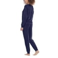 thumbnail image 4 of Honeydew Women's 2-Pc Super Soft Fleece Pajama Lounge Set (Navy, 3X), 4 of 7