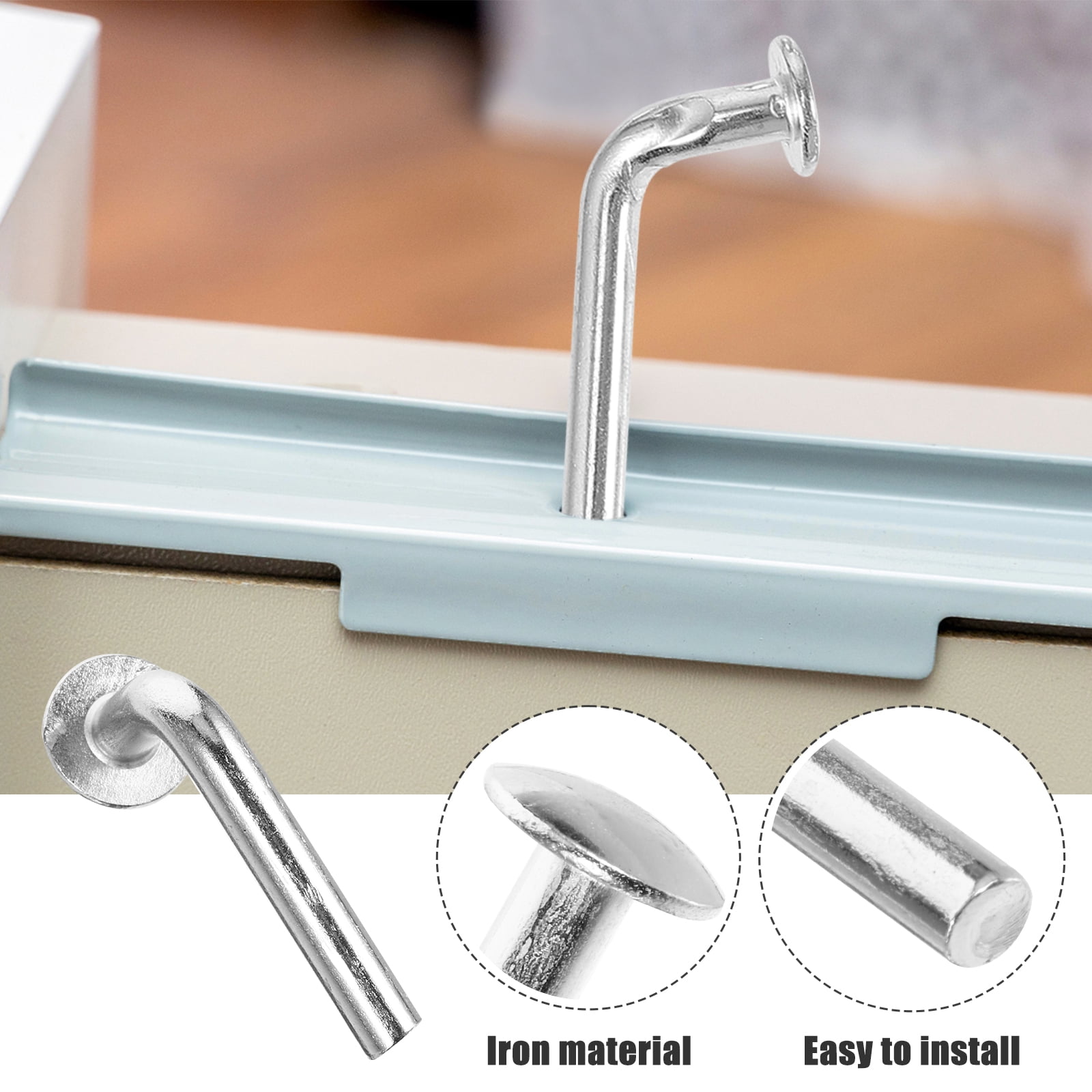 Tray Locker 100 Pcs Pallet Rack Drop Pin Galvanized Trays Heavy Duty Shelving Rugables Anti Rust Racking Safety Clip