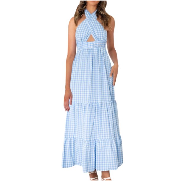 Ichuanyi Womens Swimsuits Clearance Women's Bohemian Style Dresses Short Sleeve Floral Print Dress Ichuanyi Ichuanyi
