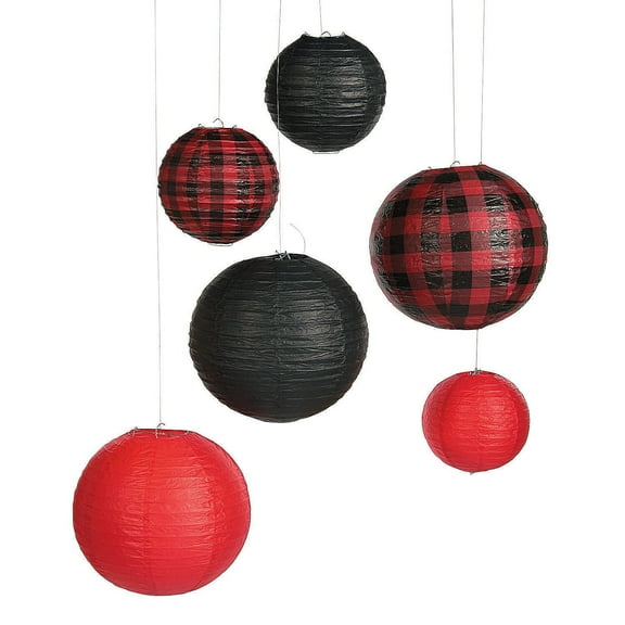I Do Bbq Hanging Paper Lanterns (6Pc) - Party Decor - 6 Pieces