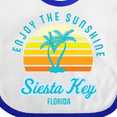 thumbnail image 4 of Inktastic Summer Enjoy the Sunshine Siesta Key Florida in Blue Boys or Girls Baby Bib, 4 of 4
