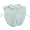 thumbnail image 4 of Fake Collar for Women White Striped Pointed Detachable Collar Decorative Accessory 1 Pc, 4 of 5