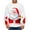 White, variant on Christmas Sweater for Men Round Neck Pullover 3D Printed Realistic Print Tops,Blue