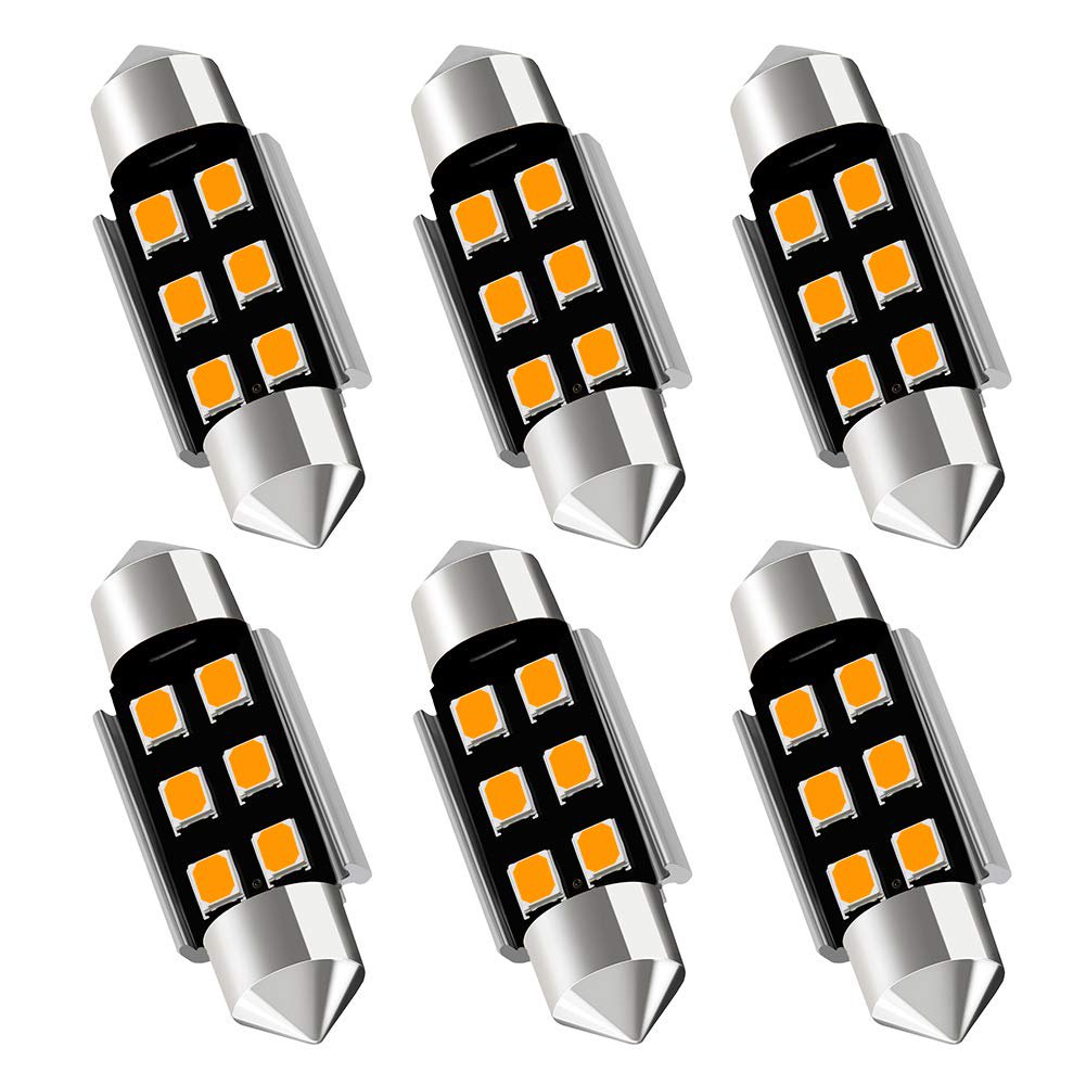 CANBUS C5W 6418 LED Lights Bulbs, Super Bright 6486X Replacement