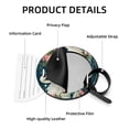 thumbnail image 4 of Swan 2pcs PU Leather Round Bag Tags Suitcase Handbag Tags with Privacy Cover and Name ID Tag for Travel Luggage, Handbags, Backpacks, School Bags, 4 of 6