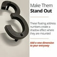 thumbnail image 2 of Floating Mount Colonial Cast Iron House Address Number, Rustic House Numbers, Number 5, 6.5 inches, Matte Black, KE-CL6-5, 2 of 5