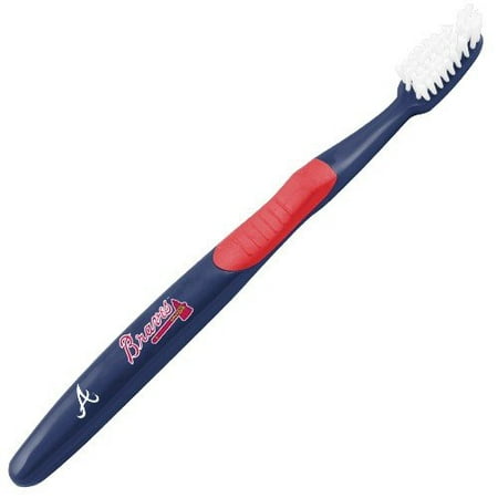 Atlanta Braves Navy Blue Team Logo Toothbrush (Best Toothbrush For Braces 2019)