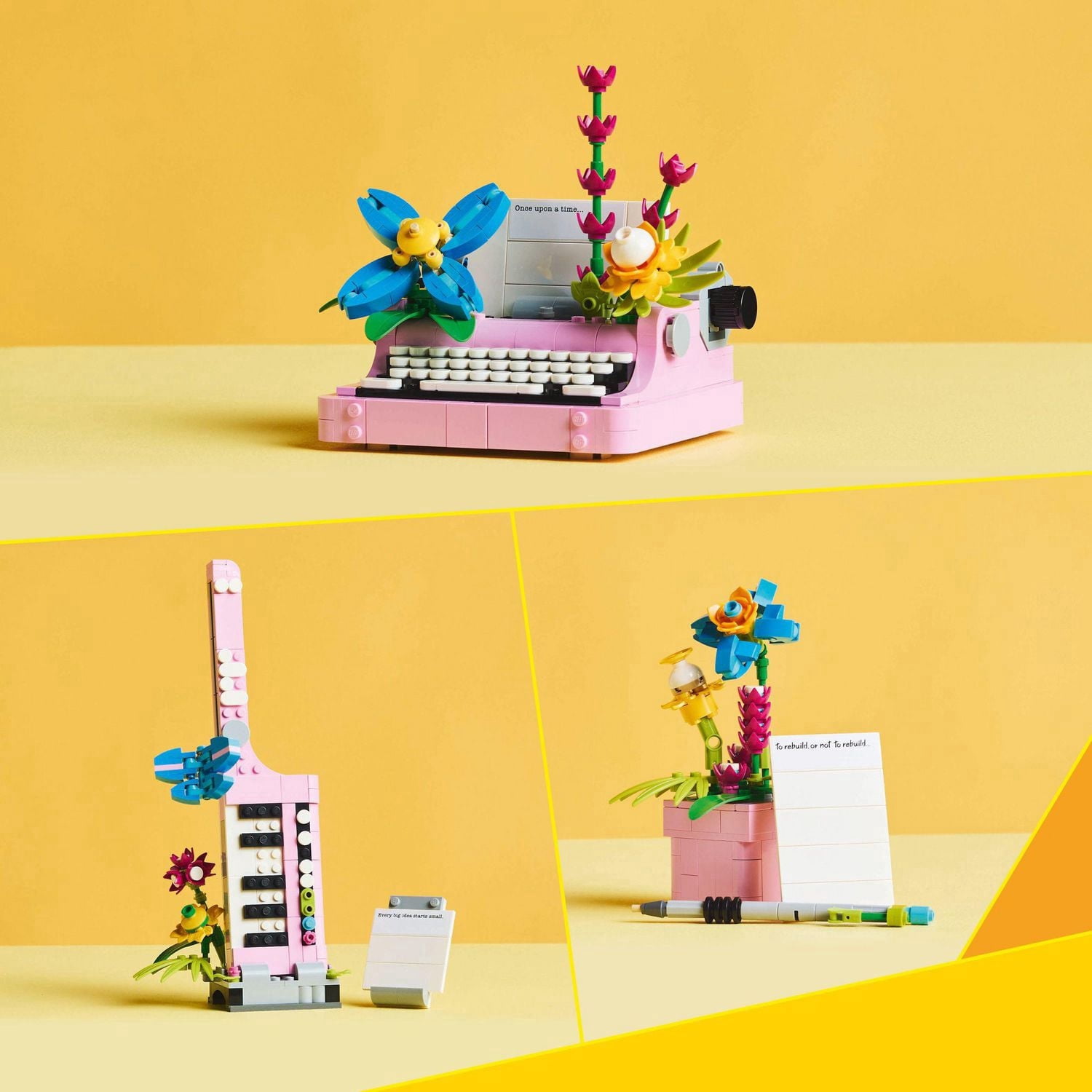 LEGO Creator La machine à écrire avec des fleurs 31169 Ensemble de construction (363 pièces)