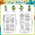 thumbnail image 2 of Troqueles de acero al carbono con diseño de enano de San Patricio para cortar tarjetas., 2 of 9
