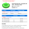 thumbnail image 2 of Clutch Pedal Stop Pad - Compatible with 1989 - 1994 Nissan 240SX 1990 1991 1992 1993, 2 of 2