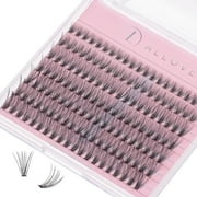 ALLOVE Lash Clusters Individual Lashes D Curl 8-16mm Mixed 84 Pcs Soft Cluster Lashes Individual Lash Extensions for Self-application DIY at Home-Mini 6