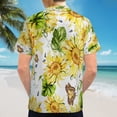 thumbnail image 6 of High Quality Hawaiian Shirts for Men Short Sleeve Aloha Beach Shirt Floral Summer Casual Button Down Shirts Blouses RC7TX9, 6 of 7