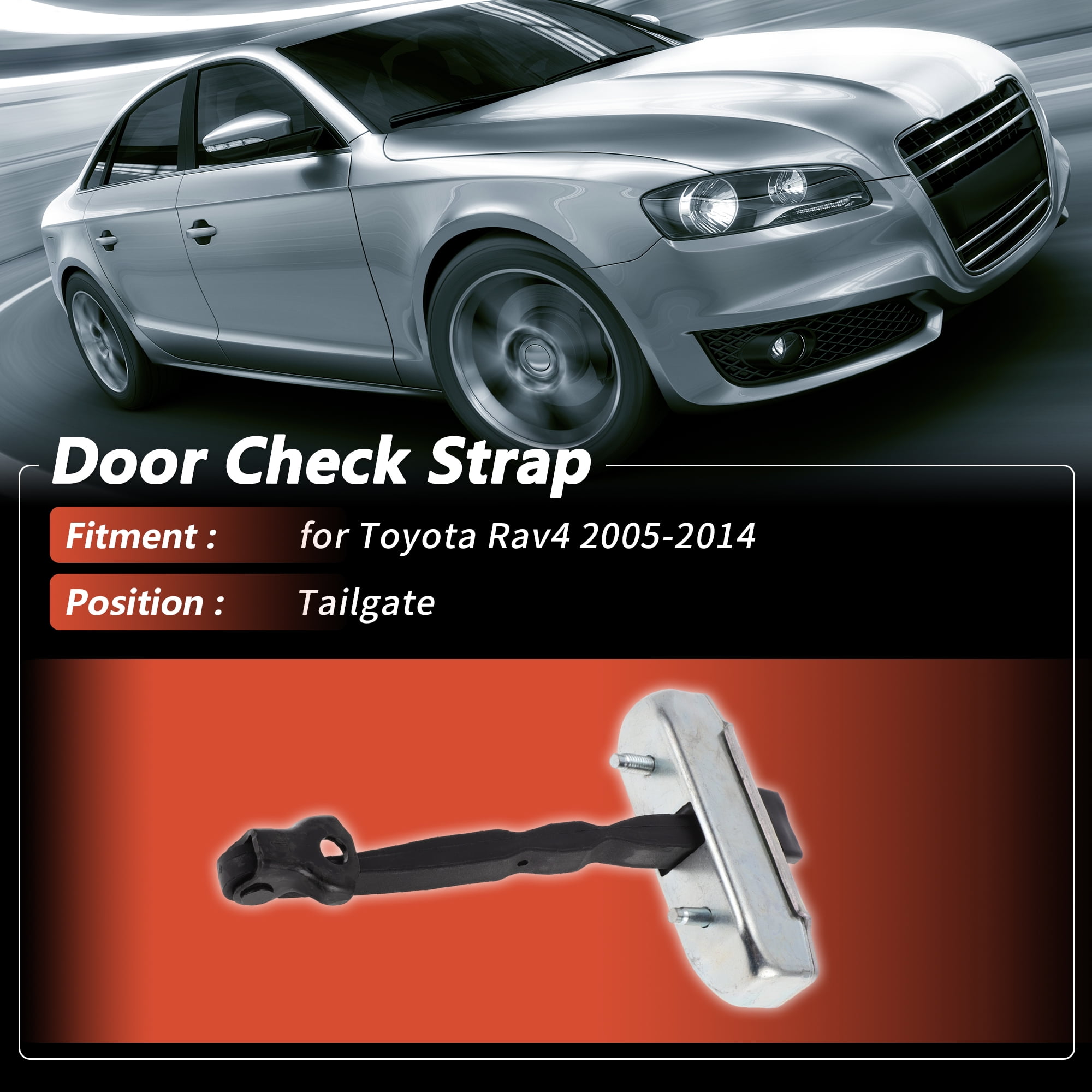Unique Bargains Tailgate Door Check Strap Stopper Limiter for Toyota Rav4 2005-2014