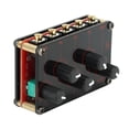 thumbnail image 4 of Mixer 4 Entrada 1 salida circuito de alimentación pasiva mini consola de mezcla de tarjetas de sonido estereofónicas 100 \ 240v enchufe estadounidense, 4 of 10
