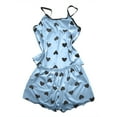thumbnail image 4 of SJLDQY Valentines Women's Pajamas Set 2 Peice Pjs Set for Women Valentine's Day Love Heart Graphic Sleeveless Pajama Tops Shorts Soft Comfy Homewear Sleepwear Outfits, 4 of 4