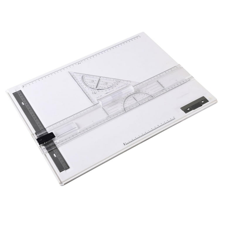 A2 Drawing Board Drafting Table, Magnetic Drafting Board, with Metric  Scale, Support Stand, Graphic Architectural Sketch Board for Drawing with