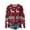 Wine, variant on Rutainlusire Womens Fashion Warm Christmas Cardigan Sweater Christmas Comfy Jackets 2025 Women's Printing Cardigan Button Long Sleeved Round Neck Hoodless Casual Fashionable Outwear