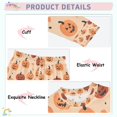 thumbnail image 3 of FORMRS Long Sleeve Top and Pants Pajama Set for Niños 2-Piece Sleepwear, Sizes 18M-8Y, Colorful Halloween Pumpkin Pattern, 3 of 6