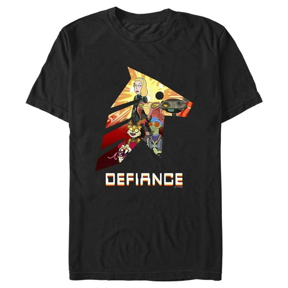 Men's Rick And Morty Space Beth Defiance  Graphic Tee Black Small