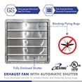 thumbnail image 3 of Ventilador de escape con persiana montado en la pared iLiving 20 ILG8SF20V-ST, 3 of 5