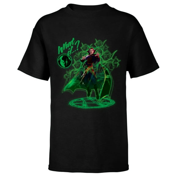 Marvel WHAT IF…? Doctor Strange Standard - Short Sleeve T-Shirt for Kids – Customized-Black