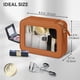 thumbnail image 3 of Bolsa organizadora de cosméticos transparente Prite, impermeable, marrón, 3 of 7